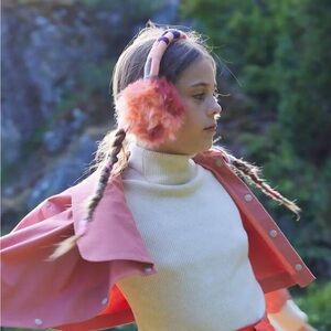 TIA CIBANI Bungie Roped Ear Muffs, Maple Mix NEW artsy‎ eclectic